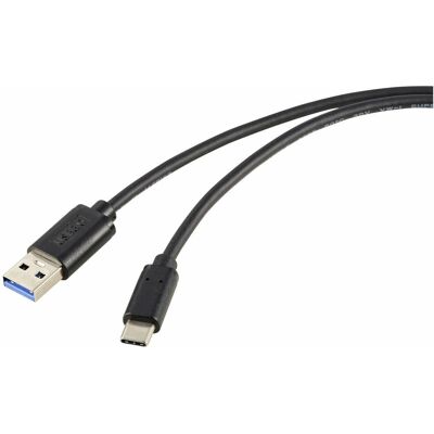 Renkforce RF-5720404 USB-Kabel - USB 3.2 Gen 2, 1m, Schwarz Renkforce RF-5720404 USB-Kabel - USB 3.2 Gen 2, 1m, Schwarz