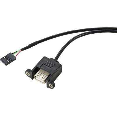 Renkforce RF-5719748 USB-Kabel - 4-polig, 0,60 m, Schwarz Renkforce RF-5719748 USB-Kabel - 4-polig, 0,60 m, Schwarz