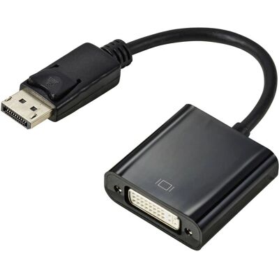 Adaptateur DisplayPort DVI Renkforce RF-5771774 - Noir - Publicité Adaptateur DisplayPort DVI Renkforce RF-5771774 - Noir - Publicité