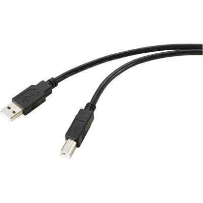 Renkforce RF-5770782 USB-kabel - 10m, Sort, USB 2.0 Renkforce RF-5770782 USB-kabel - 10m, Sort, USB 2.0