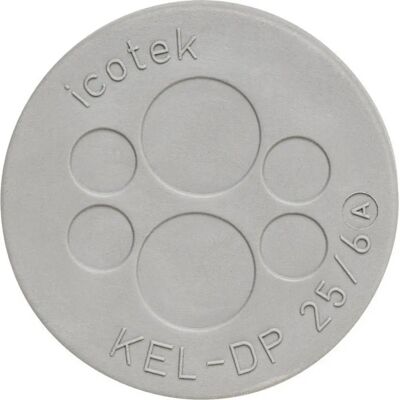 Icotek KEL-DP 25/4 Cable Gland Plate - IP65, Gray Icotek KEL-DP 25/4 Cable Gland Plate - IP65, Gray