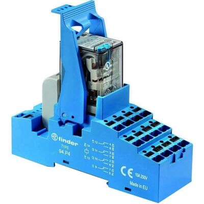 Finder 58.P4.024.5050 Relämodul - 24 V/DC, 4 Wechsler Finder 58.P4.024.5050 Relämodul - 24 V/DC, 4 Wechsler