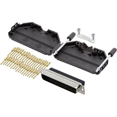 Encitech DPPK37-BK-DBCP-K 37-pol D-Sub-kitt - Svart Encitech DPPK37-BK-DBCP-K 37-pol D-Sub-kitt - Svart
