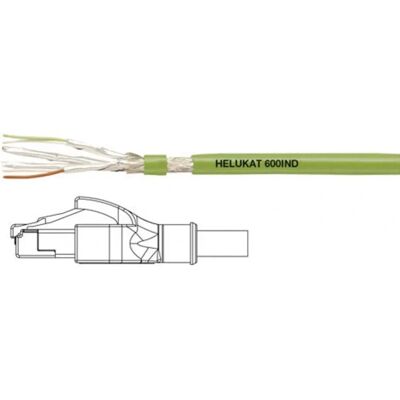 Helukabel 806623 Câble réseau RJ45 Vert - 10m, CAT 6A S/FTP Helukabel 806623 Câble réseau RJ45 Vert - 10m, CAT 6A S/FTP