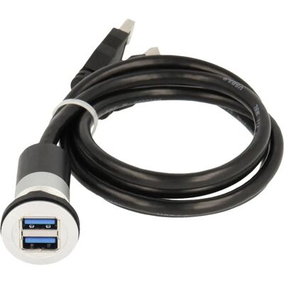 Allmänt USB 3.0 förlängningskabel - 150cm - Silver Allmänt USB 3.0 förlängningskabel - 150cm - Silver