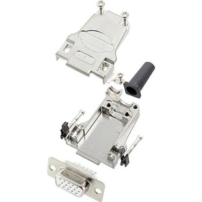 Encitech DTZF09-HDS15-W-K 15-pol D-Sub hona kontakt - Loddfot Encitech DTZF09-HDS15-W-K 15-pol D-Sub hona kontakt - Loddfot