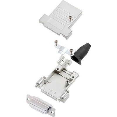Encitech 6355-8087-32 D-Sub Hona Set - 180° 15 Pins Encitech 6355-8087-32 D-Sub Hona Set - 180° 15 Pins