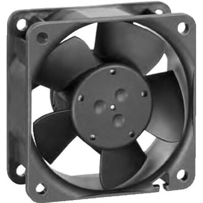 EBM Papst 614NGHH Axialventilator - 24 V/DC 60x60x25mm Zwart EBM Papst 614NGHH Axialventilator - 24 V/DC 60x60x25mm Zwart
