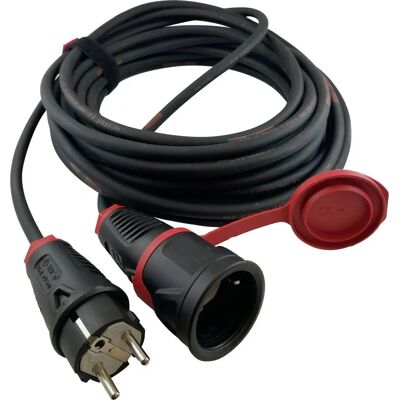 HAWA Verlengkabel - 20m - 16A - Zwart - Schuko HAWA Verlengkabel - 20m - 16A - Zwart - Schuko