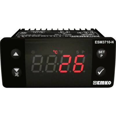 Emko ESM-3710-N - Regulador de temperatura - 2 puntos, -50°C a 130°C, Negro Emko ESM-3710-N - Regulador de temperatura - 2 puntos, -50°C a 130°C, Negro