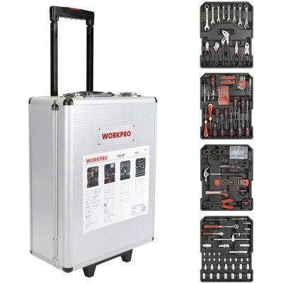 WORKPRO WP1050 Werkzeugsatz - 1050 Teile, mit Trolley WORKPRO WP1050 Werkzeugsatz - 1050 Teile, mit Trolley