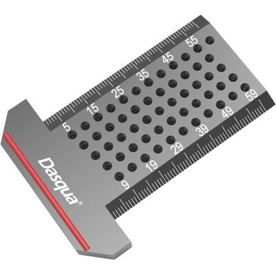 Dasqua 1804-5661 Precision Aluminum Pocket Ruler - Measuring Tool Dasqua 1804-5661 Precision Aluminum Pocket Ruler - Measuring Tool