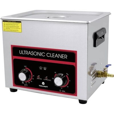 Toolcraft Ultrasonisk Rengöringsmaskin - 10L, 440W, Varm - Smycken, Verkstad, Kontor Toolcraft Ultrasonisk Rengöringsmaskin - 10L, 440W, Varm - Smycken, Verkstad, Kontor