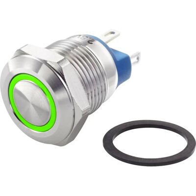 TRU Components TC-GQ12-AF-10E/J/G/12V/S Interrupteur antivandalisme - Vert, IP65 - Publicité TRU Components TC-GQ12-AF-10E/J/G/12V/S Interrupteur antivandalisme - Vert, IP65 - Publicité