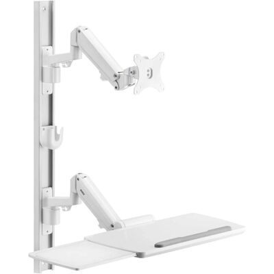 SpeaKa Professional SP-MM-960 Monitor Wall Mount - Adjustable, Swivels, Keyboard Tray SpeaKa Professional SP-MM-960 Monitor Wall Mount - Adjustable, Swivels, Keyboard Tray