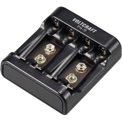 Voltcraft P4-9 Akku-Ladegerät - AA, AAA, 9 V, Sicher & Effizient Voltcraft P4-9 Akku-Ladegerät - AA, AAA, 9 V, Sicher & Effizient
