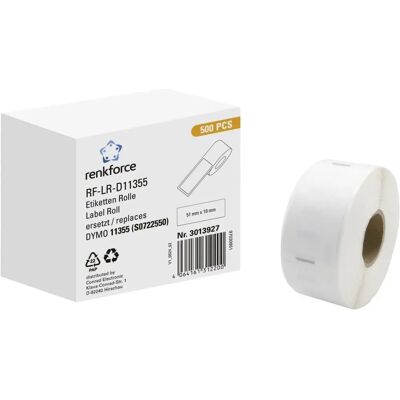 Renkforce - RF-6027854 - Weiß - 51x19mm - Labels Renkforce - RF-6027854 - Weiß - 51x19mm - Labels