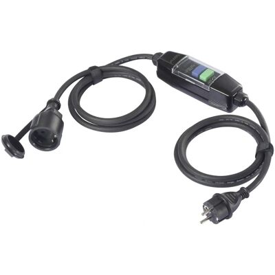 Conrad Zwart Power Verlengkabel - 3m Buiten IP44 Conrad Zwart Power Verlengkabel - 3m Buiten IP44