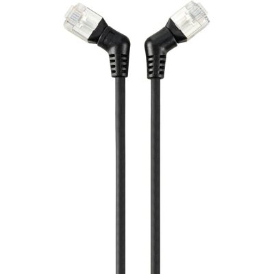 Renkforce RF-6071548 Netzwerkkabel - 1m, Cat6a, F/UTP, RJ-45, Schwarz, Drehbar Renkforce RF-6071548 Netzwerkkabel - 1m, Cat6a, F/UTP, RJ-45, Schwarz, Drehbar