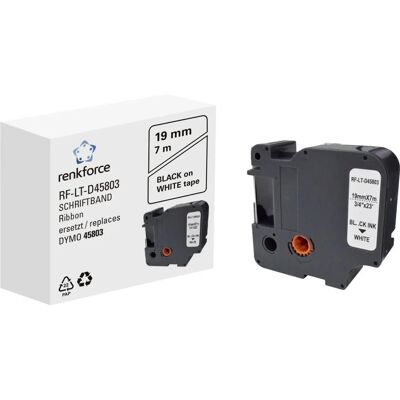 Renkforce - RF-LT-D45803 - Noir sur Blanc - Label Tape Renkforce - RF-LT-D45803 - Noir sur Blanc - Label Tape