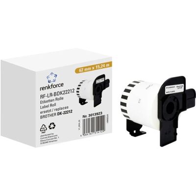 Renkforce RF-6027846 Thermorolle - 15,24m Weiß Renkforce RF-6027846 Thermorolle - 15,24m Weiß