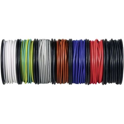 TRU COMPONENTS TC-12112352 Bedrading - Meerdere kleuren - 10m TRU COMPONENTS TC-12112352 Bedrading - Meerdere kleuren - 10m