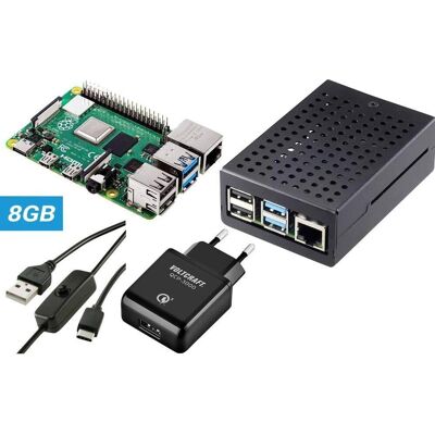 Tru Components Raspberry Pi 5 B (8 GB) Set - Entwicklungsboard + Kit Tru Components Raspberry Pi 5 B (8 GB) Set - Entwicklungsboard + Kit