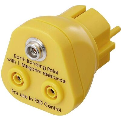 TRU COMPONENTS TC-12277204 Jordningskontakt - Banan, Knapp - Jord TRU COMPONENTS TC-12277204 Jordningskontakt - Banan, Knapp - Jord