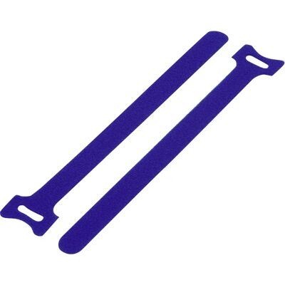 TRU COMPONENTS TC-12355400 Blauwe klittenbandkabelbinders - 20 st TRU COMPONENTS TC-12355400 Blauwe klittenbandkabelbinders - 20 st