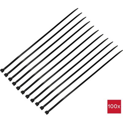 TRU COMPONENTS - TC-12533360 - 200 mm - Schwarz - Kabelbinder TRU COMPONENTS - TC-12533360 - 200 mm - Schwarz - Kabelbinder