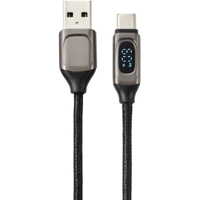 Renkforce RF-6249502 USB-kabel - 2m, USB 2.0, Sort, Metallisk Renkforce RF-6249502 USB-kabel - 2m, USB 2.0, Sort, Metallisk