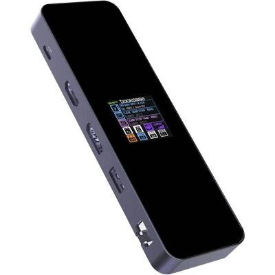 Dockcase USB-C Docking Station - Universeel, 10 Poorten, 8K, Grijs/Zwart - USB-C Docking Station Dockcase USB-C Docking Station - Universeel, 10 Poorten, 8K, Grijs/Zwart - USB-C Docking Station