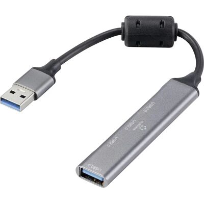 Renkforce RF-6250246 Aluminium USB-Hub - 3+1 Ports Renkforce RF-6250246 Aluminium USB-Hub - 3+1 Ports