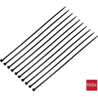 Tru Components TC-12523688 - 368mm Black Cable Ties Tru Components TC-12523688 - 368mm Black Cable Ties