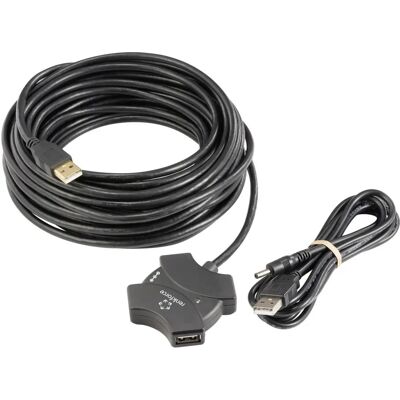 Renkforce RF-6270930 USB-Hub - 4 Ports - Schwarz Renkforce RF-6270930 USB-Hub - 4 Ports - Schwarz