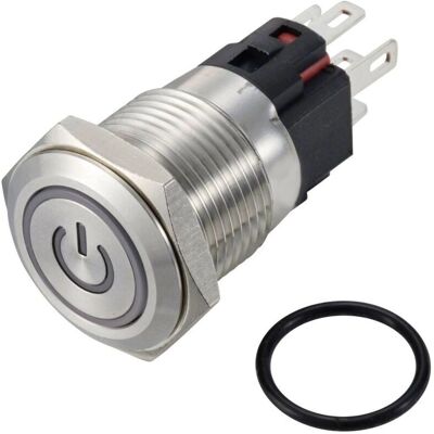 Röd panelmonterad tryckknappströmbrytare TruComponents TC-12647416 - Switch Röd panelmonterad tryckknappströmbrytare TruComponents TC-12647416 - Switch