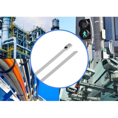 Tru Components TC-12656556 Stainless Steel Cable Ties - 520mm, 4.6mm, 100 pcs Tru Components TC-12656556 Stainless Steel Cable Ties - 520mm, 4.6mm, 100 pcs