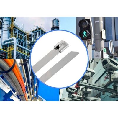 TRU Components Steel Cable Tie 200mm 7.9mm AISI 316 - Cable Tie TRU Components Steel Cable Tie 200mm 7.9mm AISI 316 - Cable Tie