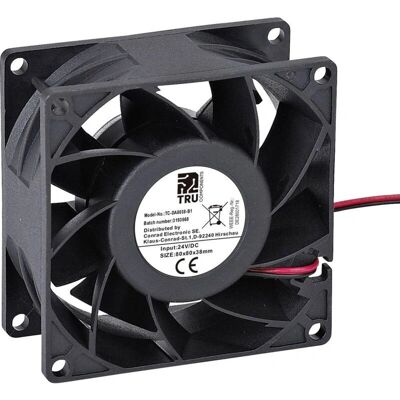 Tru Components TC-DA8038-B1 Axialfläkt - PC-kylning Tru Components TC-DA8038-B1 Axialfläkt - PC-kylning