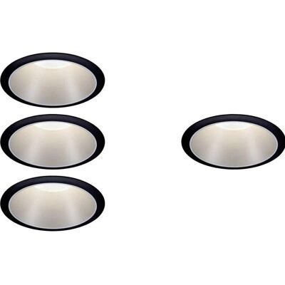 Paulmann LED 24W Ensemble de 4 Noir Argenté - Applique + Plafonnier - Publicité Paulmann LED 24W Ensemble de 4 Noir Argenté - Applique + Plafonnier - Publicité