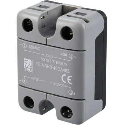 TRU COMPONENTS TC-12705360 - 40A Halbleiterrelais - 480V Max TRU COMPONENTS TC-12705360 - 40A Halbleiterrelais - 480V Max