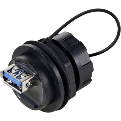 Tru Components Tc-12770416 Prise encastrée USB 3.0 IP67 - Gland pour câble Tru Components Tc-12770416 Prise encastrée USB 3.0 IP67 - Gland pour câble