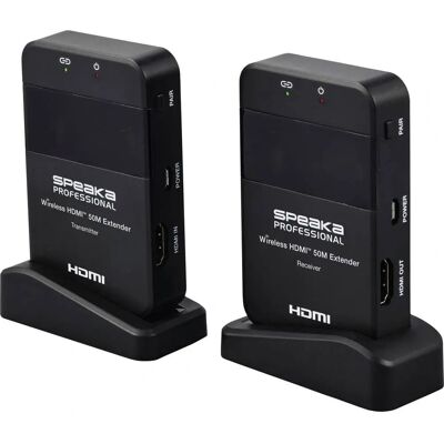 SpeaKa Professional SP-HDE-320 Trådlös HDMI-sändare - 50m, 1080p SpeaKa Professional SP-HDE-320 Trådlös HDMI-sändare - 50m, 1080p