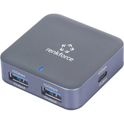 Renkforce RF-USBH-500 Aluminium USB 3.2 Hub - 4 Ports Renkforce RF-USBH-500 Aluminium USB 3.2 Hub - 4 Ports