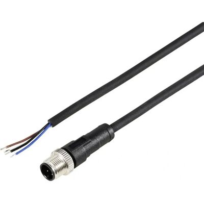 TRU COMPONENTS TC-12833024 Sensor-/Aktuator-kabel - 5m, Svart TRU COMPONENTS TC-12833024 Sensor-/Aktuator-kabel - 5m, Svart