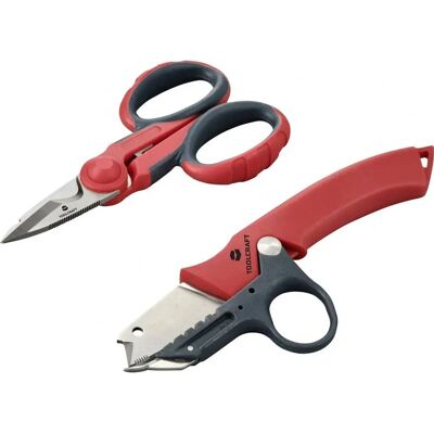 Toolcraft TO-9626415 Kabelkniv-Set - Elektriciensschaar & Kabelmes Toolcraft TO-9626415 Kabelkniv-Set - Elektriciensschaar & Kabelmes