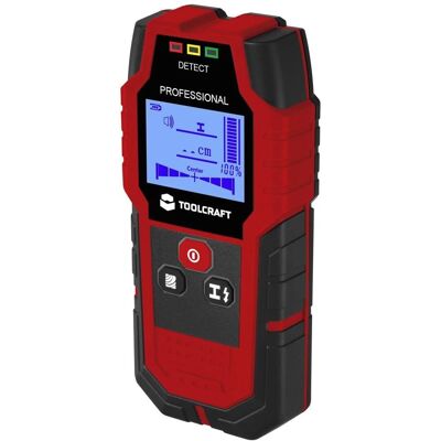 TOOLCRAFT Wall Scanner TO-9627699 - Detection depth 120mm - Suitable for wood, metals, live cables TOOLCRAFT Wall Scanner TO-9627699 - Detection depth 120mm - Suitable for wood, metals, live cables