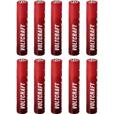 Voltcraft VC-16108025 Batterie - 1,5 V, 500 mAh, 10 Stück Voltcraft VC-16108025 Batterie - 1,5 V, 500 mAh, 10 Stück