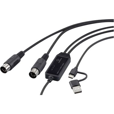Renkforce RF-6439636 USB MIDI Adapter - Data + Video Renkforce RF-6439636 USB MIDI Adapter - Data + Video