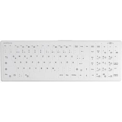 Renkforce RF-WPIK-500 USB Hygiene-Tastatur - Tastatur Renkforce RF-WPIK-500 USB Hygiene-Tastatur - Tastatur